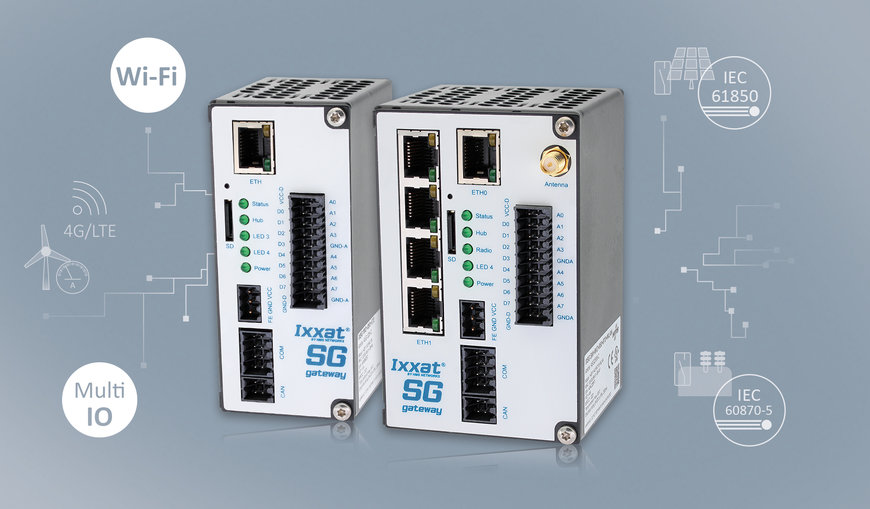 Ixxat Smart Grid Gateways enable IO and Wi-Fi sensors to be connected to energy networks